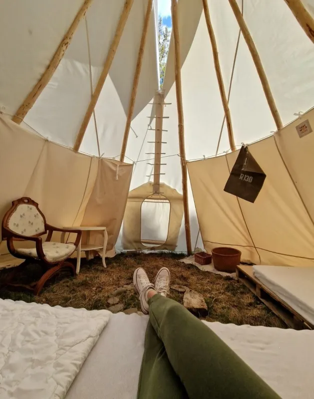 Ubytování v teepee